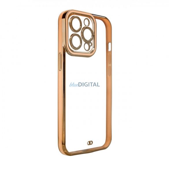 Husă Fashion Case pentru Samsung Galaxy A12 5G Gold Frame Gel Cover Gold