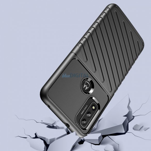 Husa Thunder Case blindata flexibila pentru Motorola Moto G Play 2022 neagra