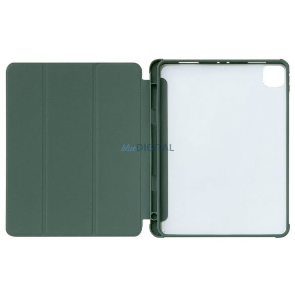 Stand Tablet Husă Smart Husă husă pentru iPad 10.2 '' 2021 cu funcția de stand verde