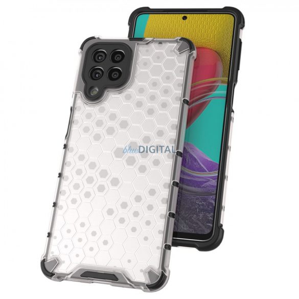 Honeycomb husă Husă blindat cu un cadru de gel pentru Samsung Galaxy M53 5G transparent