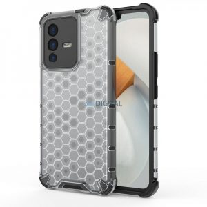 Husa blindata Honeycomb cu cadru de gel pentru Vivo V23 5G transparent