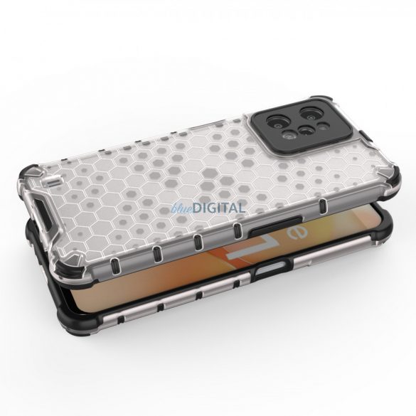 Husă Honeycomb Husă blindat cu un cadru de gel Realme C31 transparent