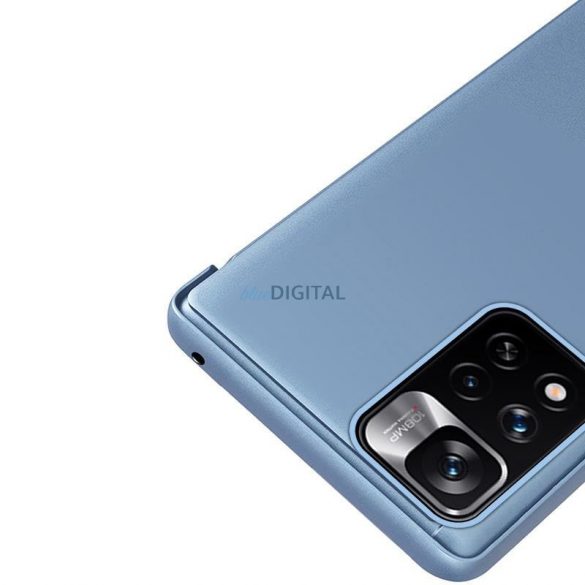 Clear View Husă Flip Husă pentru Xiaomi Redmi Note 11 Pro Global albastru