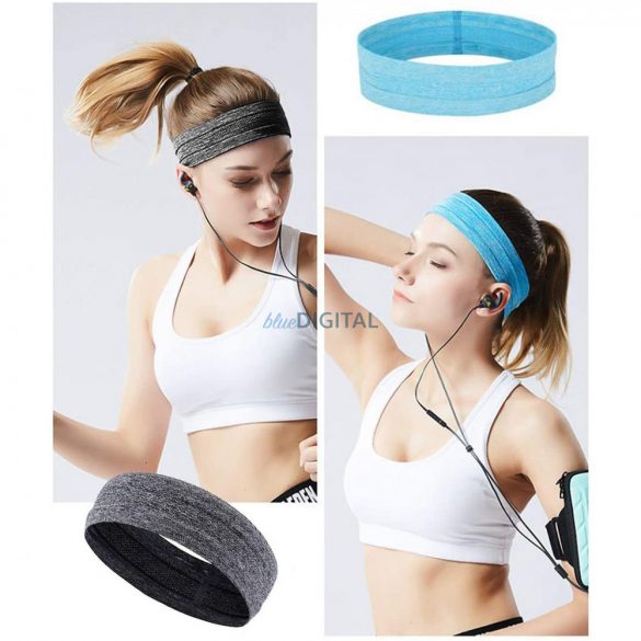 Banda de cap din material elastic pentru alergat fitness roz