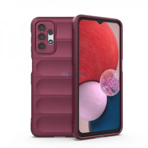 Husă Magic Shield pentru Samsung Galaxy A13 5G Manșon blindat flexibil Burgundy