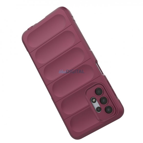 Husă Magic Shield pentru Samsung Galaxy A13 5G Manșon blindat flexibil Burgundy