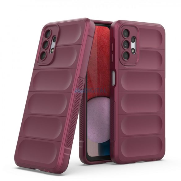 Husă Magic Shield pentru Samsung Galaxy A13 5G Manșon blindat flexibil Burgundy