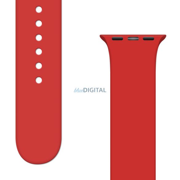 Curea de silicon APS Silicone Band pentru ceas 9 / 8 / 7 / 6 / 5 / 4 / 3 / 2 / SE (41 / 40 / 38mm) curea ceas brățară roșu