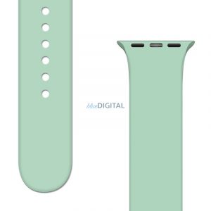 Curea de silicon APS Silicone Band pentru ceas Ultra / 9 / 8 / 7 / 6 / 5 / 4 / 3 / 2 / SE (49 / 45 / 44 / 42mm) curea ceas brățară lumina verde