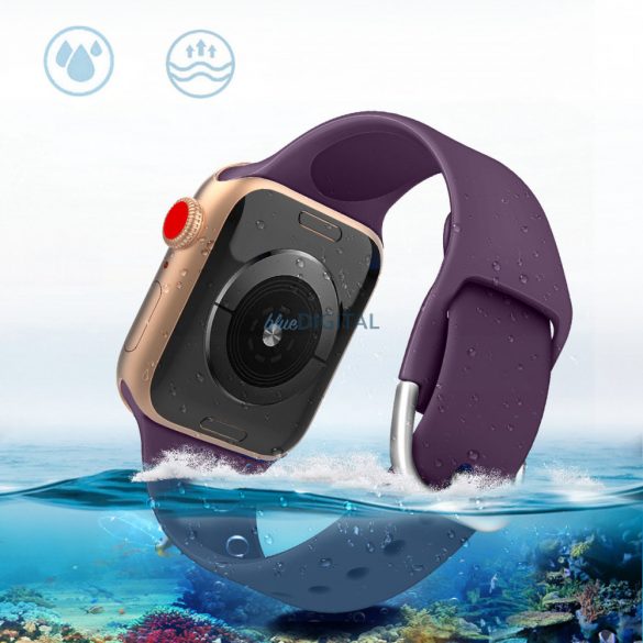 Curea de silicon APS Silicone Band pentru ceas Ultra / 9 / 8 / 7 / 6 / 5 / 4 / 3 / 2 / SE (49 / 45 / 44 / 42mm) curea ceas brățară violet