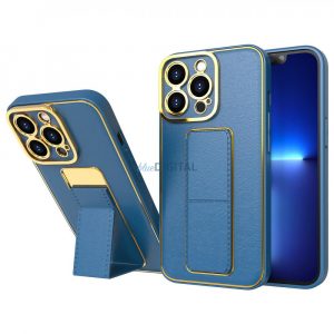 Noua husa Kickstand Case pentru iPhone 13 cu suport albastru