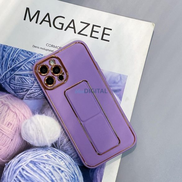 Noua husa Kickstand Case pentru iPhone 13 cu suport violet