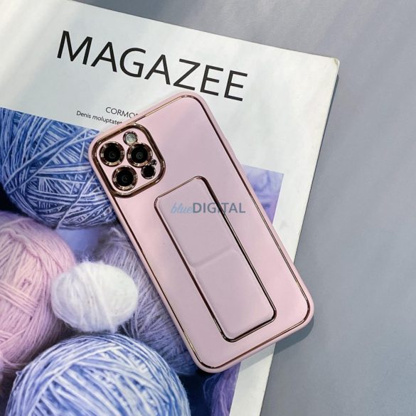 Husă nouă Kickstand Case pentru iPhone 13 Pro cu suport roz