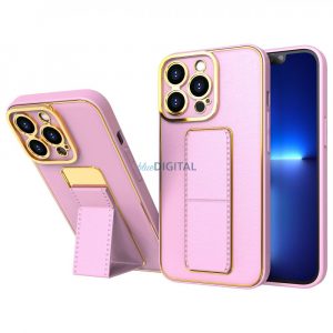 Noua husa Kickstand Case pentru iPhone 12 cu suport roz