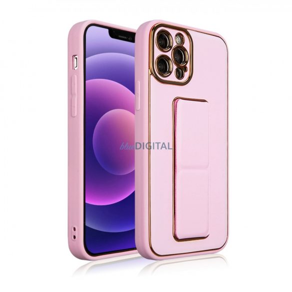 Noua husa Kickstand Case pentru iPhone 12 Pro cu suport roz