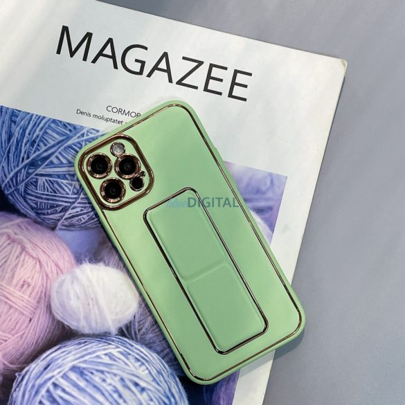 Noua husa Kickstand Case pentru iPhone 12 Pro cu suport verde