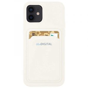 Husa pentru Card Portofel Portofel Din Silicon Cu Slot Card Documente Pentru Samsung Galaxy A33 5G Alb