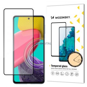 Wozinsky Super Tough Full Glue Sticlă securizată Ecran complet cu carcasă prietenoasă Samsung Galaxy M53 5G Negru