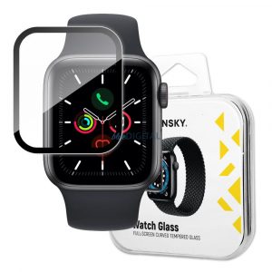 Wozinsky Watch sticlă Hybrid sticlă pentru Apple Watch 6 40mm / Watch 5 40mm / Watch 4 40mm / Watch SE 40mm negru