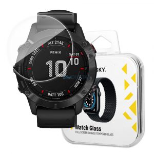 Sticla hibrida Wozinsky Watch Glass pentru Garmin Fenix ​​6X Pro neagra