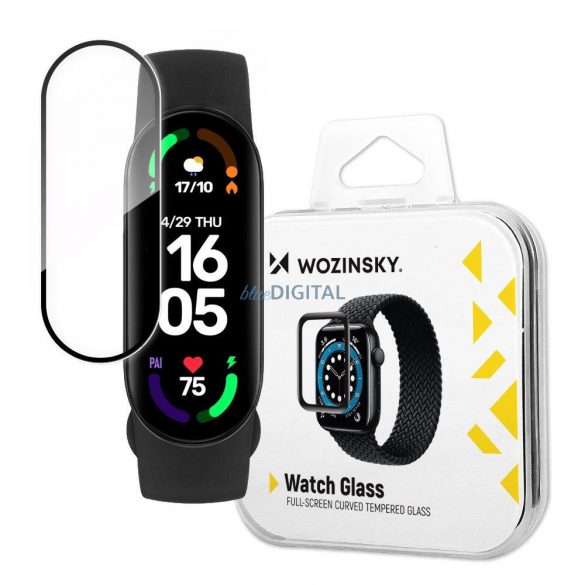 Wozinsky Watch sticlă sticlă hibridă pentru Xiaomi Mi Band 6 negru