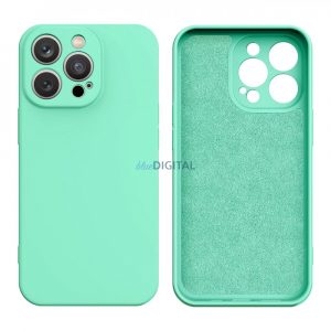 Husa din silicon pentru iPhone 14 Plus husa din silicon verde menta