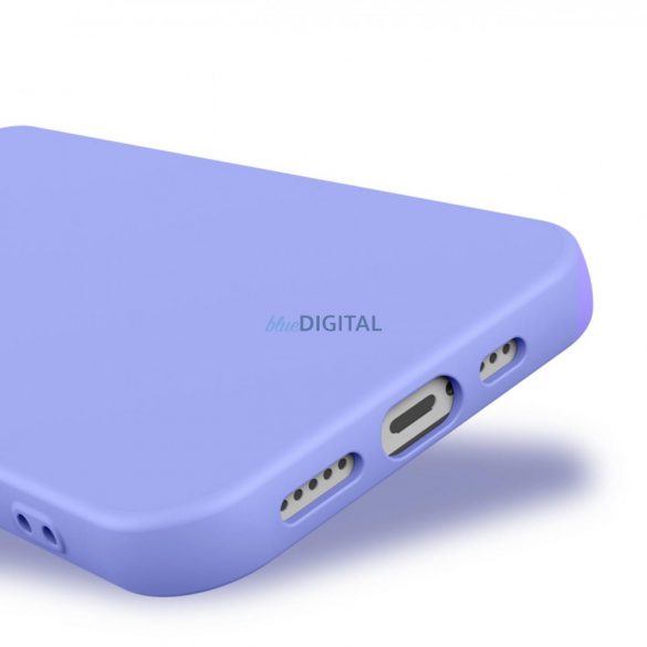 Husa din silicon pentru iPhone 14 Plus husa din silicon violet deschis