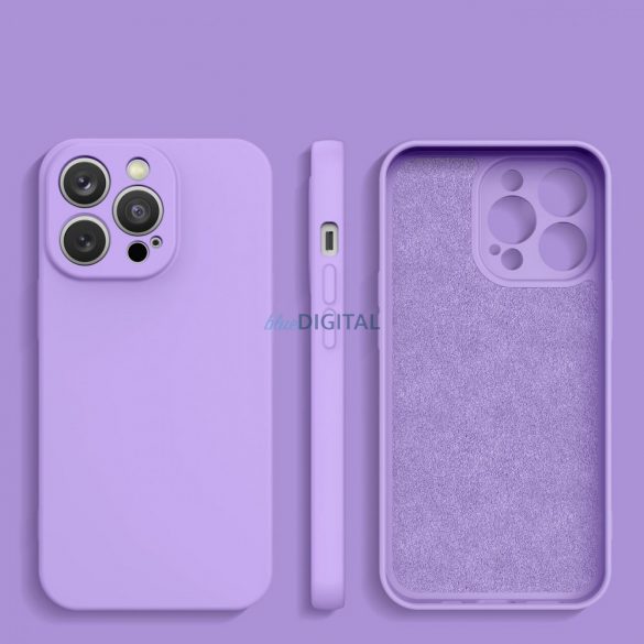 Husa din silicon pentru iPhone 14 Plus husa din silicon violet