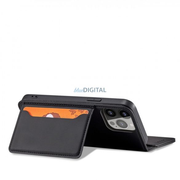 Husă Magnet Card pentru Samsung Galaxy A23 5G Husă cu flip portofel stand negru