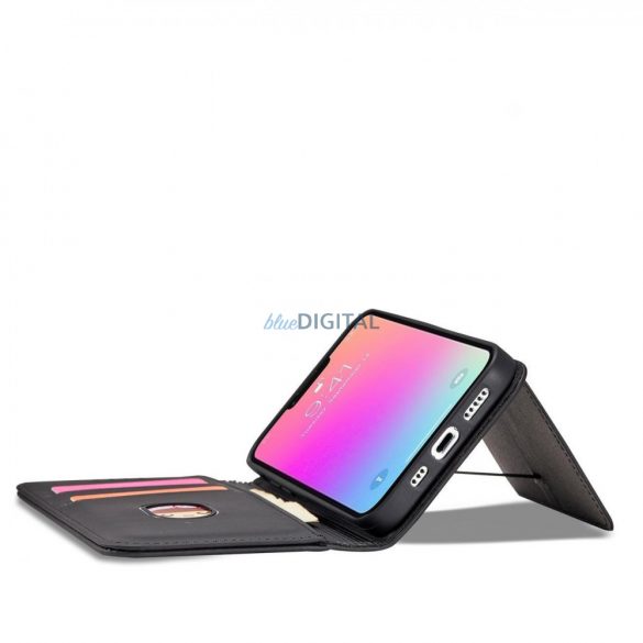 Husă Magnet Card pentru Samsung Galaxy A23 5G Husă cu flip portofel stand negru