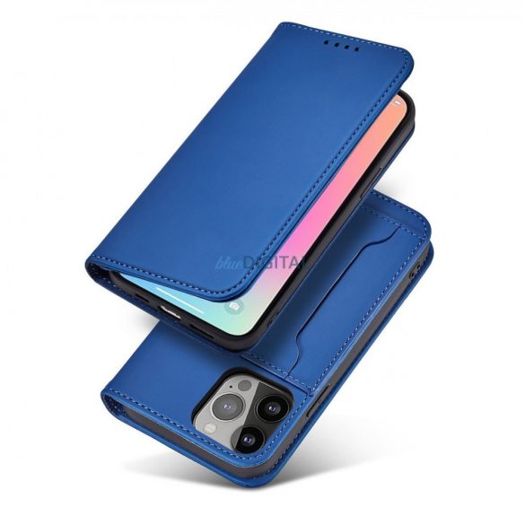 Magnet Card husă pentru Samsung Galaxy A23 5G flip Husă portofel stand albastru