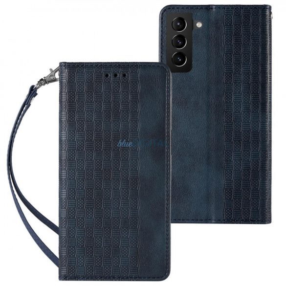 Magnet curea husă husă pentru Samsung Galaxy A23 5G Flip Wallet Mini Lanyard Stand albastru