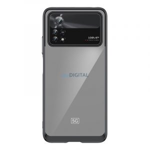 Husă Outer Space pentru Xiaomi Poco X4 Pro 5G Husă cu un cadru flexibil negru