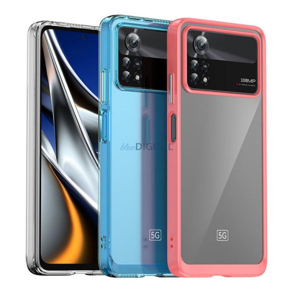 Husă Outer Space pentru Xiaomi Poco X4 Pro 5G Husă cu un cadru flexibil negru