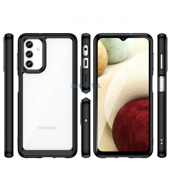 Husă Outer Space pentru Samsung Galaxy A13 5G cu cadru flexibil transparent