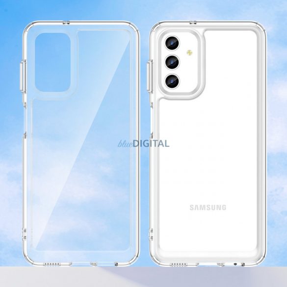 Husă Outer Space pentru Samsung Galaxy A13 5G cu cadru flexibil transparent