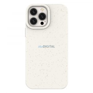 Husa Eco Case pentru iPhone 14 Plus husa silicon degradabila alba