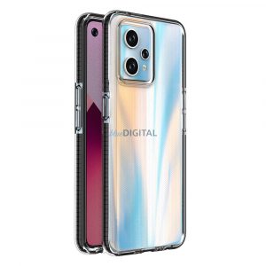 Spring Husă pentru Realme 9 Pro+ / Realme 9 silicon Husă cu cadru negru