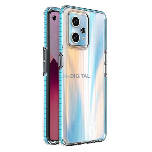 Husa Spring pentru Realme 9 Pro+ / Realme 9 husa din silicon cu rama albastru deschis