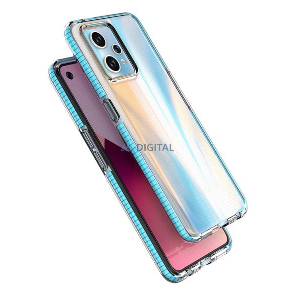 Husa Spring pentru Realme 9 Pro+ / Realme 9 husa din silicon cu rama albastru deschis