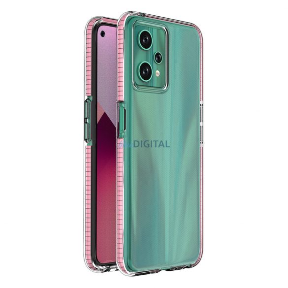 Husa Spring pentru husa din silicon Realme 9 Pro cu rama roz deschis