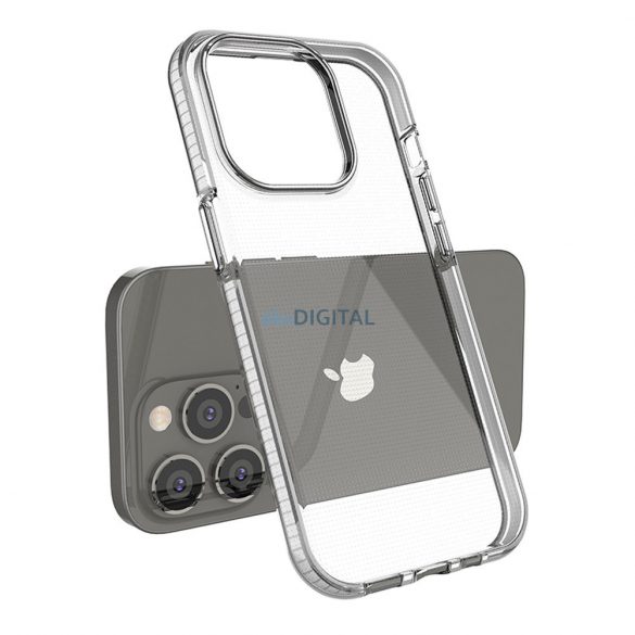 Husa Spring Case pentru iPhone 14 Pro carcasa din silicon cu rama neagra