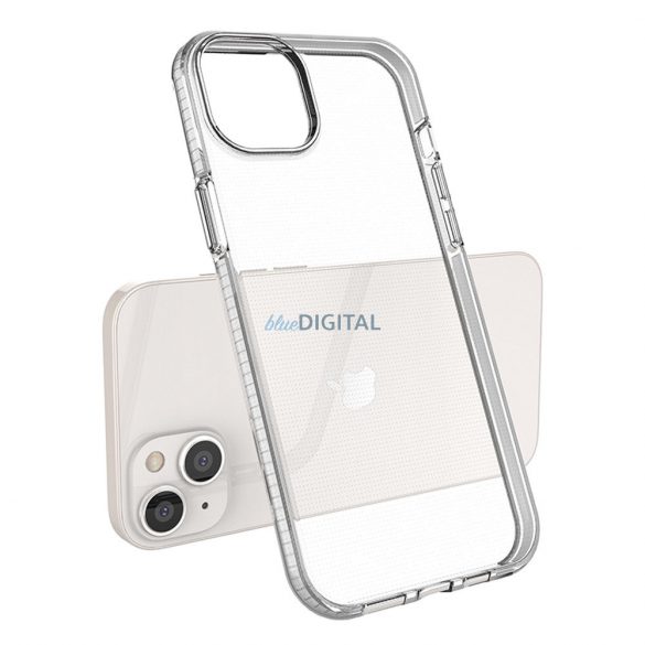 Husa Spring Case pentru iPhone 14 Plus husa din silicon cu rama albastru deschis