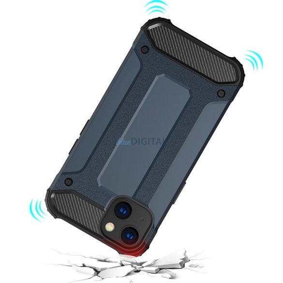 Husa Hybrid Armor pentru iPhone 14 husa hibrid blindata albastra