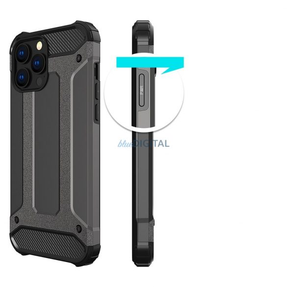 Husa Hybrid Armor pentru iPhone 14 Pro Max husa hibrid blindata albastra