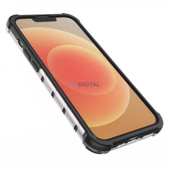 Honeycomb husă pentru iPhone 14 blindate Husă hibrid negru