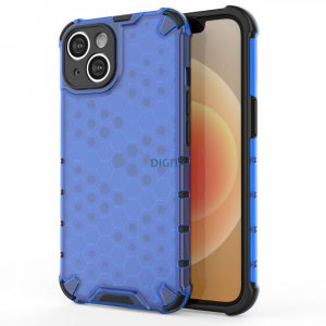 Honeycomb husă pentru iPhone 14 blindate Husă hibrid albastru