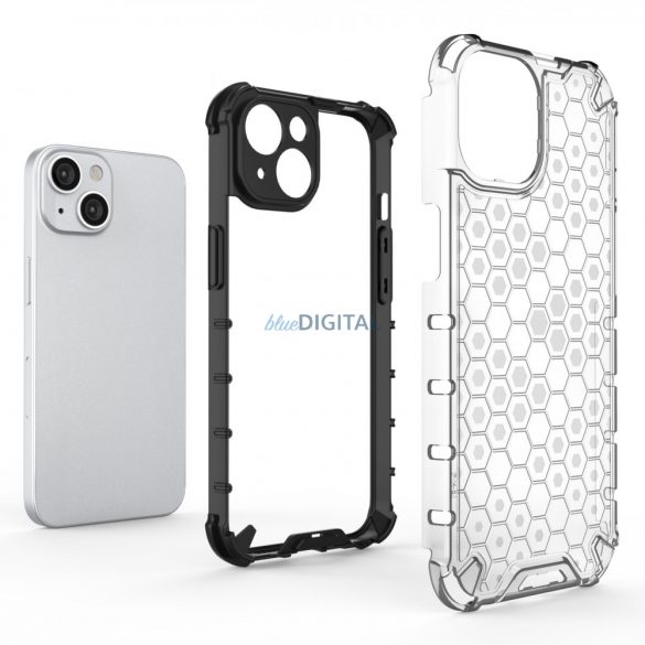 Honeycomb husă pentru iPhone 14 blindate Husă hibrid albastru