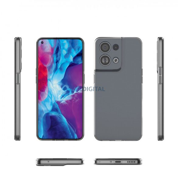 Ultra Clear 0.5mm husă pentru Oppo Reno 8 Pro Husă subțire transparent