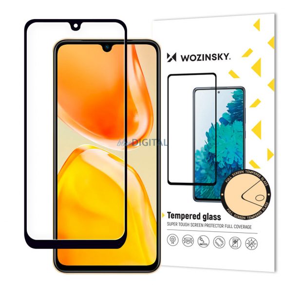 Ecran complet Wozinsky Full Glue Vivo X80 Lite / V25 cu cadru negru (compatibil cu carcasă)